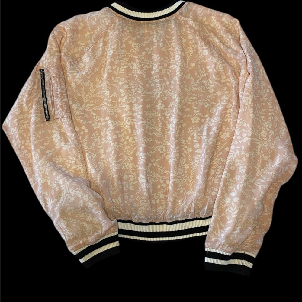 Sanctuary Light Pink Floral Bomber Jacket - Picture 3 of 3